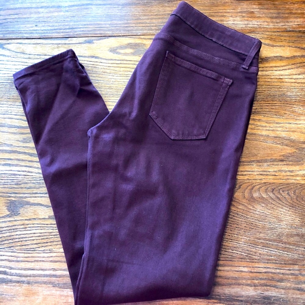 Just Black maroon skinny jeans size 30.
